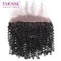 22.5X4 Brésilien Kinky Curly 360 Dentelle Frontale Fermeture